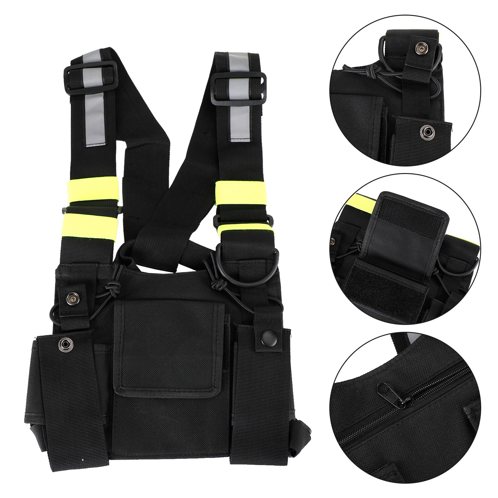 New Tactical Bilateral Chest Harness Bag for Field Operations Radio Universal