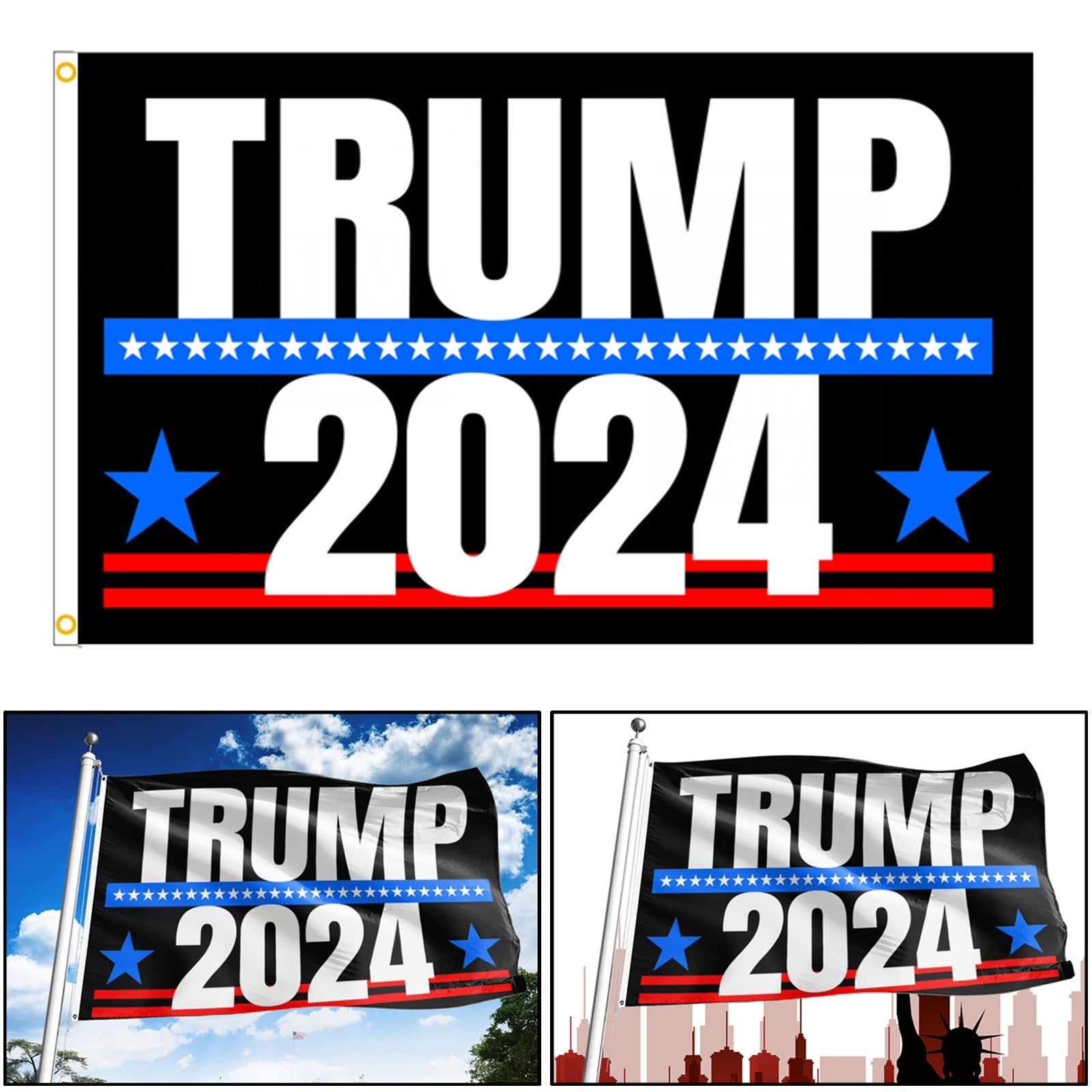 Presidente Donald Trump Flag 2024 Keep Make America Great MAGA 3x5FT 90 * 150cm 