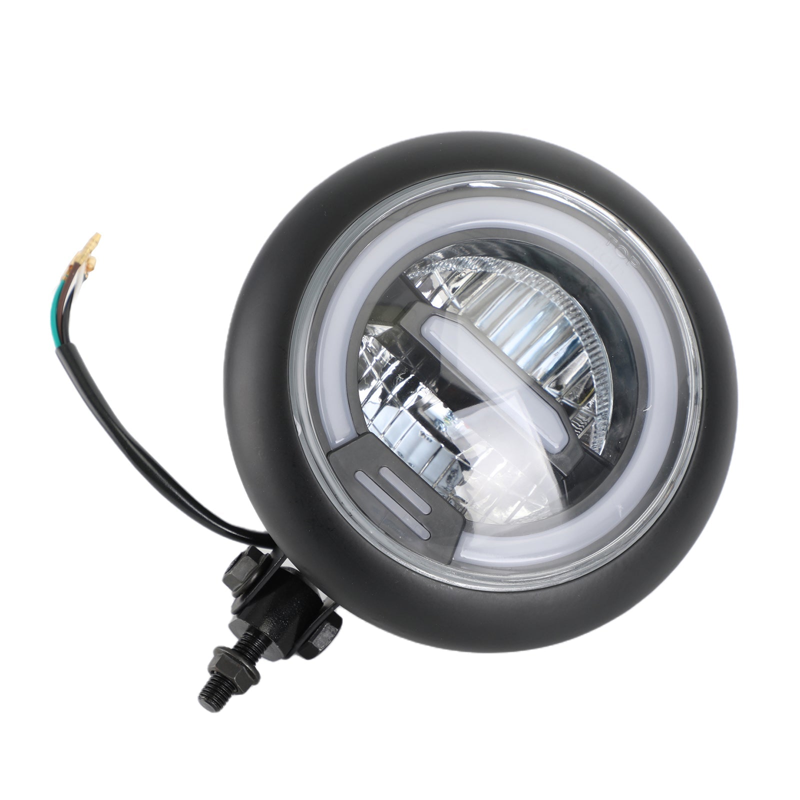 Proyector redondo de faro LED para motocicleta de 7 pulgadas para Cafe Racer Chopper Criuser genérico