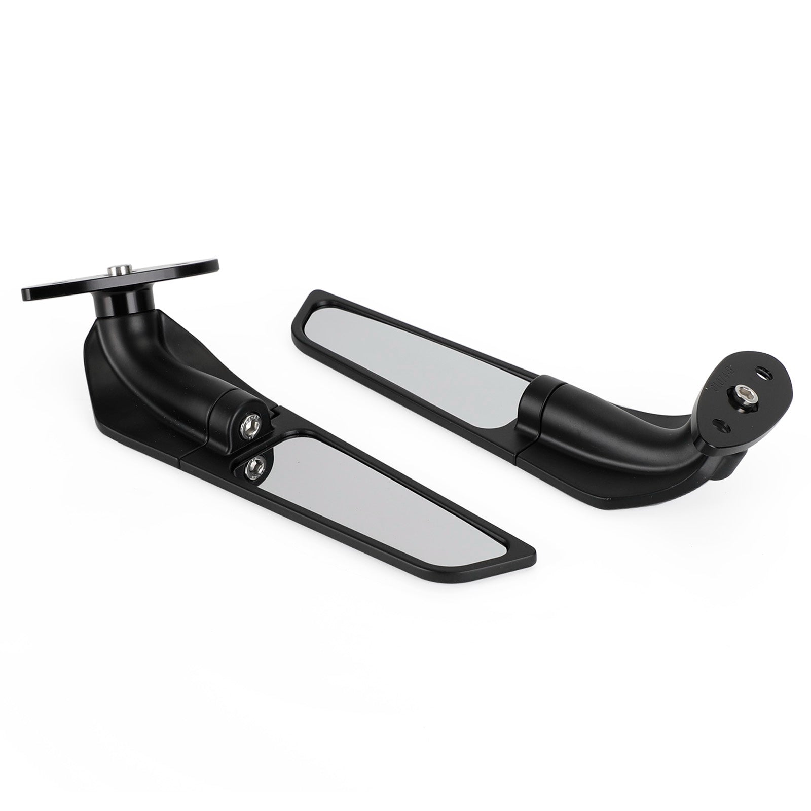 Wing Fin Spoiler Side Rearview Mirrors For Kawasaki ZX-6R Ninja ZX6R 650 01-21 Generic