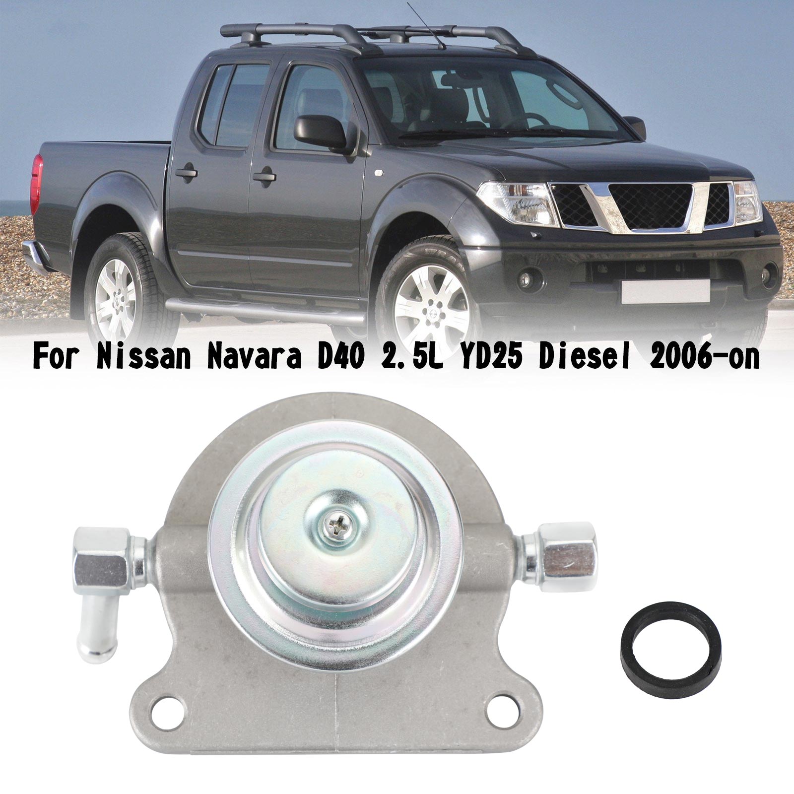 Fuel Filter Primer Pump 10mm Fit Nissan Navara D40 2.5L YD25 Diesel 2006-on