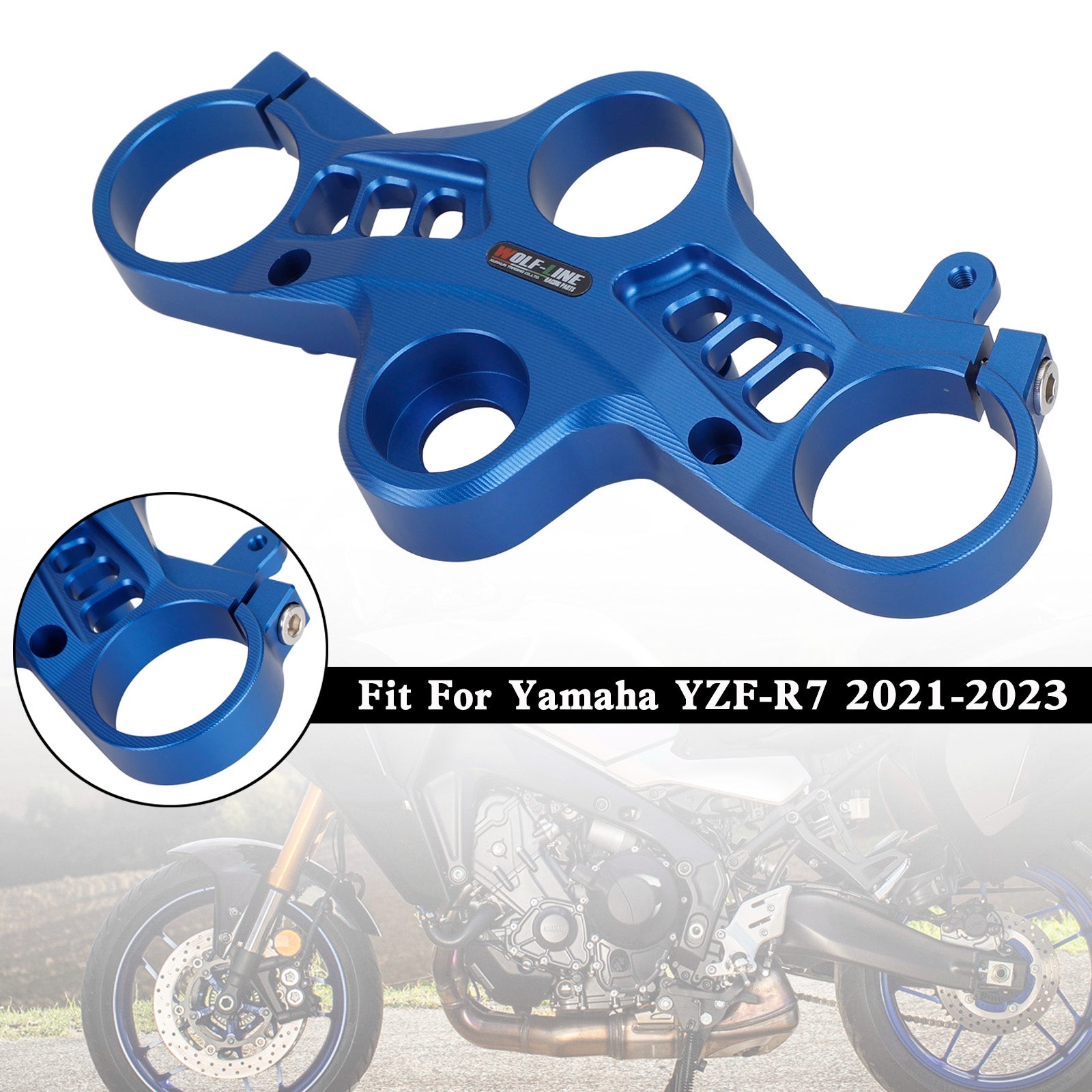 Aluminum Upper Front Top Triple Tree Clamp For Yamaha YZF-R7 2021-2023