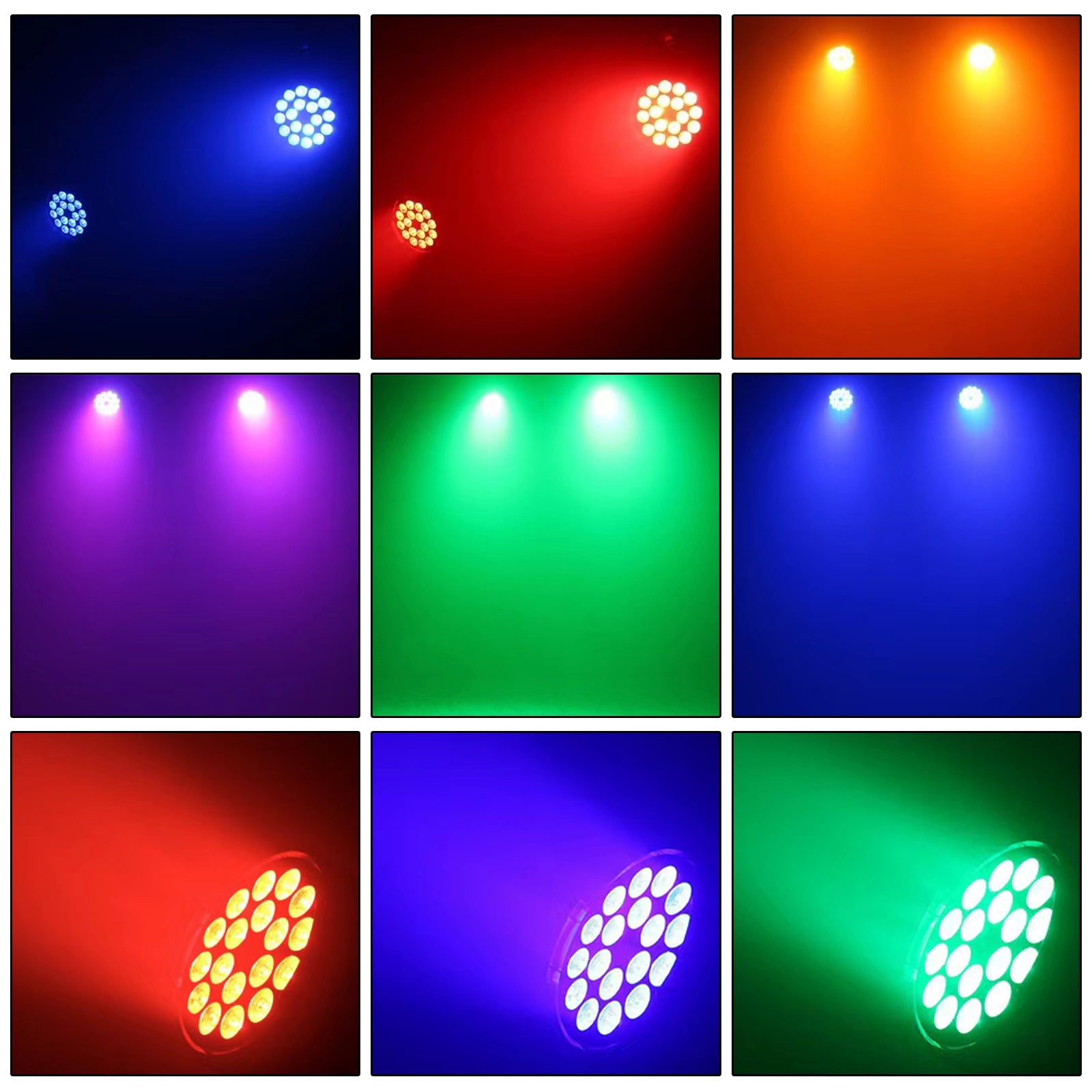 IP65 18x18w RGBW 4in1 LED Par Light Waterproof DMX DJ Disco Show Stage Lighting