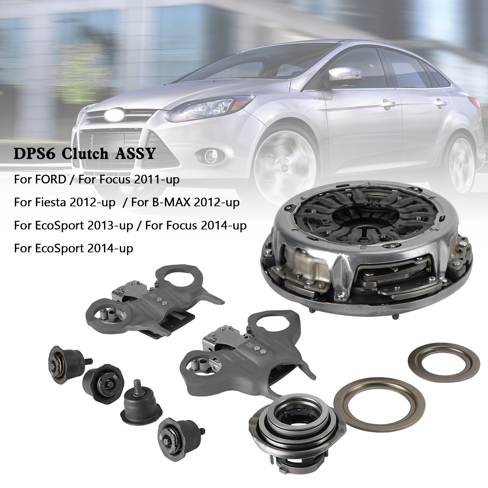 2014-up Focus EcoSport 6DCT250 DPS6 Kit de embrague-Transmisión automática de doble embrague