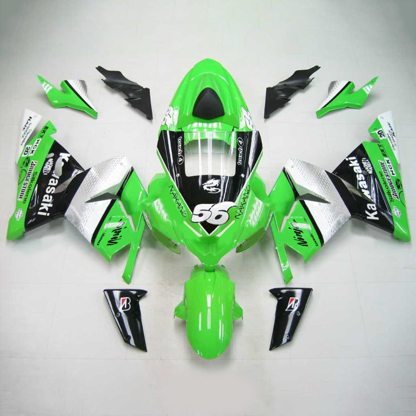 Kit Carenado Para Kawasaki ZX10R 2004-2005 Genérico