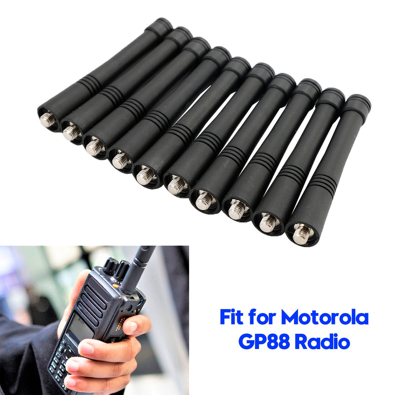 1x/10x Antena corta y gruesa VHF Radio de coche Antena de 90mm apta para GP88