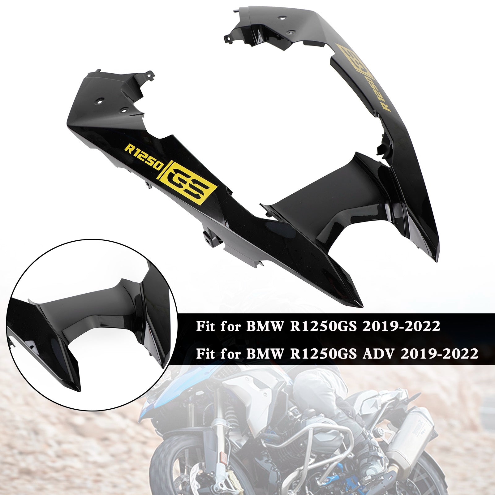 Cubierta de guardabarros de pico de carenado de nariz delantera para BMW R1250GS / ADV 2019-2022