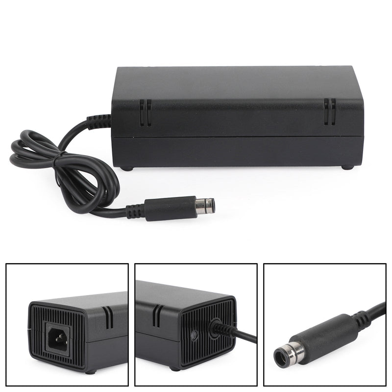 AC Adapter Brick Charger Power Supply Cord Black 115W Fit for Xbox 360 E Console