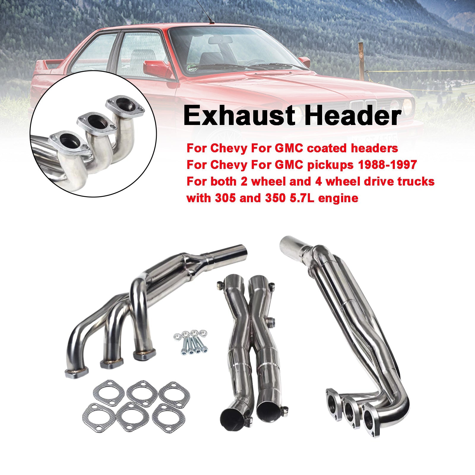 BMW 325i 325is 1987-1991 / 325ix 1988-1991 Stainless Steel Exhaust Manifold Header