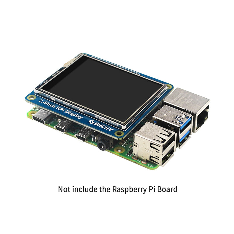 Pantalla LED de 2,4 pulgadas, 320 x 240 píxeles, compatible con Raspberry Pi 4B 3B+ Zero 2 W