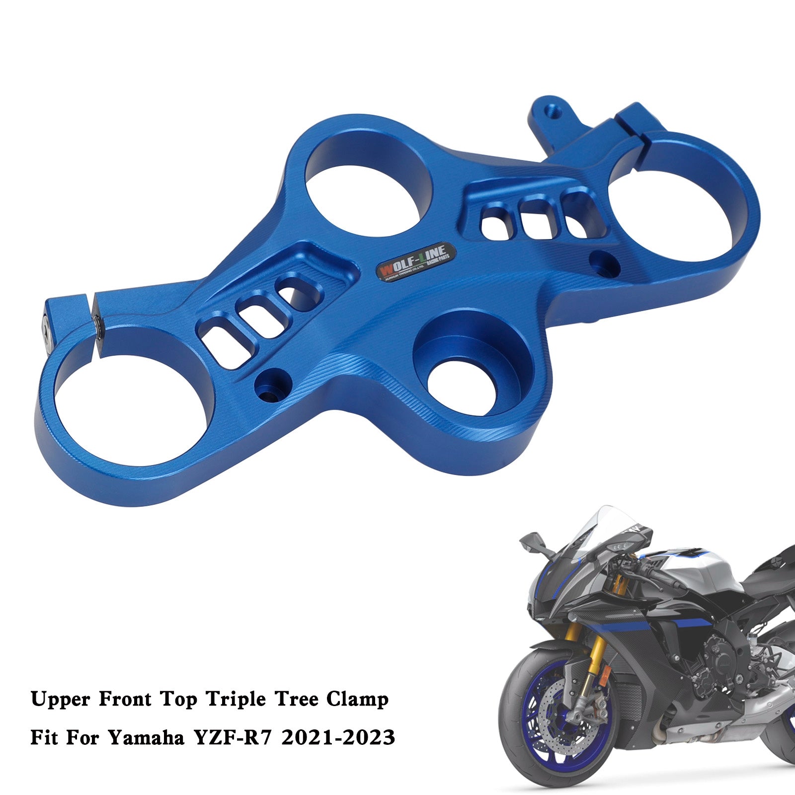 Aluminum Upper Front Top Triple Tree Clamp For Yamaha YZF-R7 2021-2023