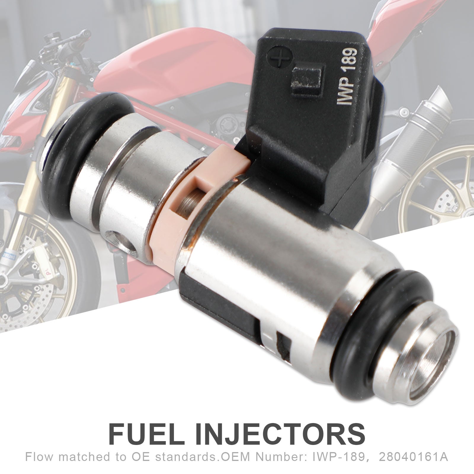 Inyector de combustible IWP-189 para Ducati 848 1098 1198 Monster Streetfighter 28040161A Genérico