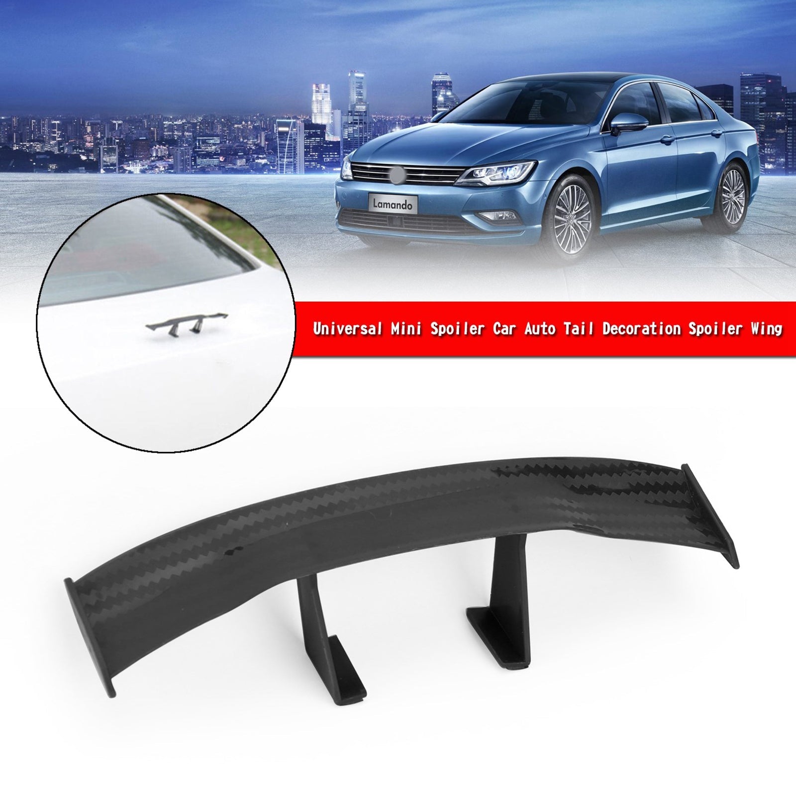 Multi color Universal Mini Spoiler Car Auto Tail Decoration Spoiler Wing Generic