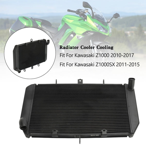 Enfriador de refrigeración del radiador de aluminio Kawasaki Z1000 2010-2017 / Z1000SX 2011-2015