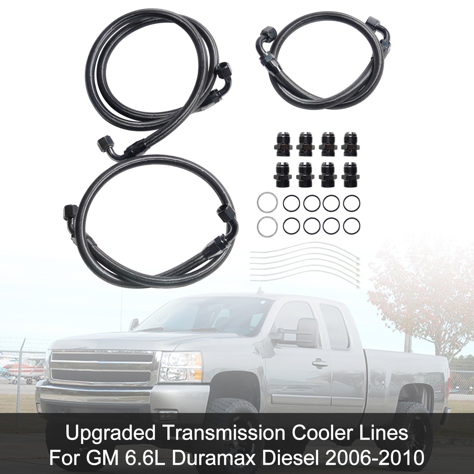 2006-2010 GM 6.6L Duramax Diesel Upgraded Transmission Cooler Lines