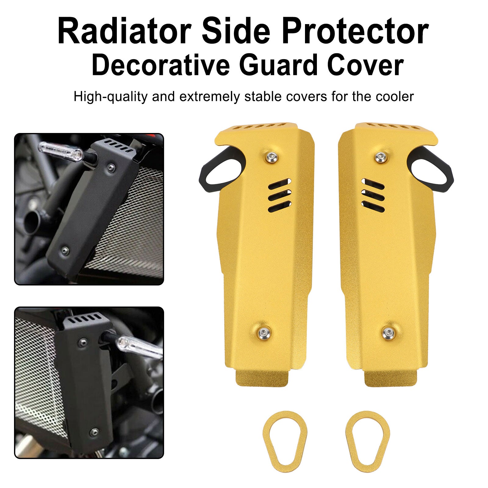 Radiator Side Protector Guard Cover For Yamaha MT-07 FZ-07 2021-2022 Generic