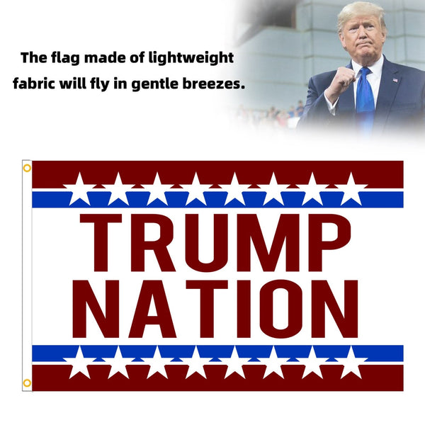 Presidente Donald Trump Nation 3x5 Ft Bandera Save America Again Bandera de jardín 