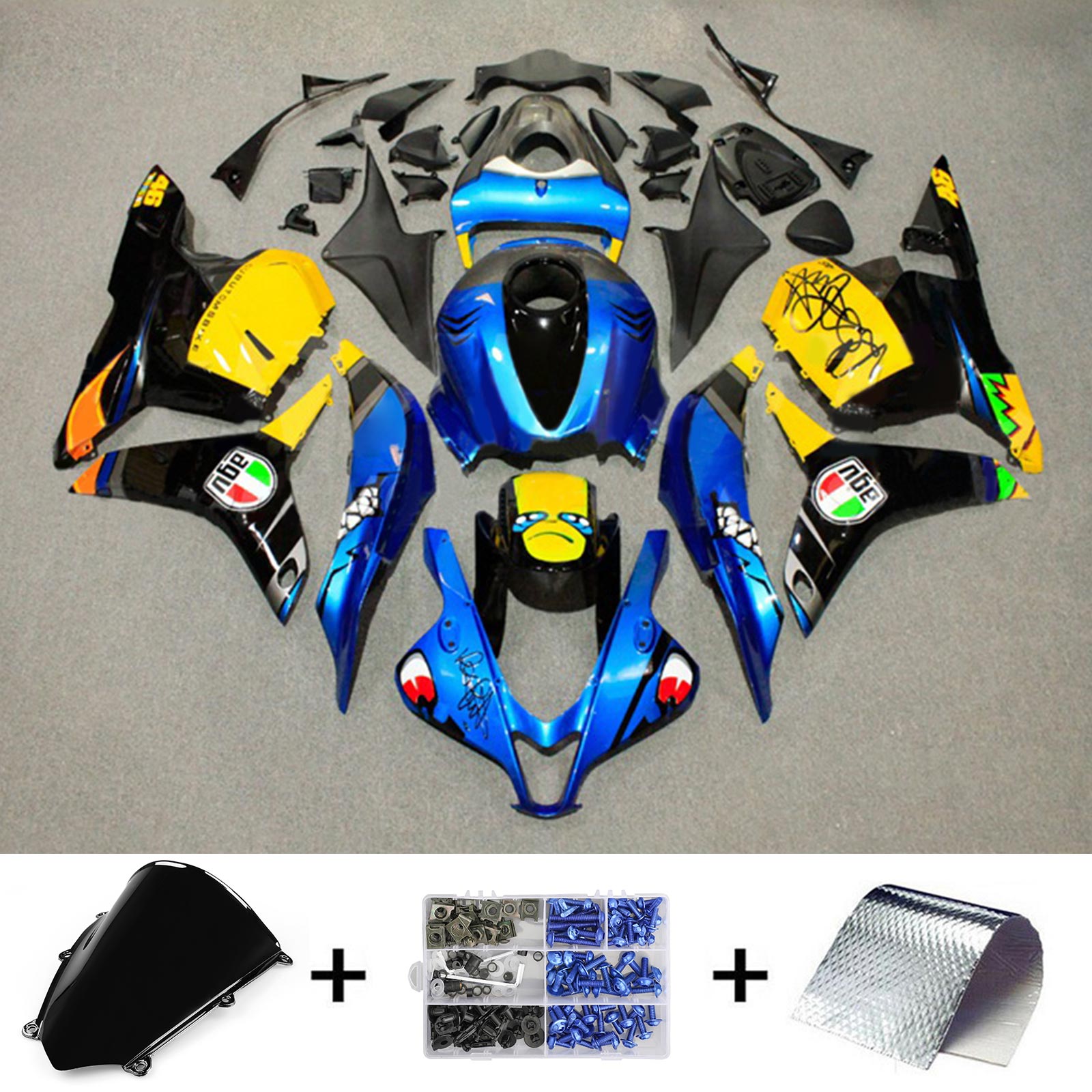 هوندا CBR600RR 2009-2012 F5 Fairing Kit هيكل السيارة بلاستيك ABS