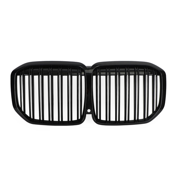 Double Rib Gloss Black Kidney Grille Grill 51138745730 Fit BMW X7 G07 2019-2021 Generic