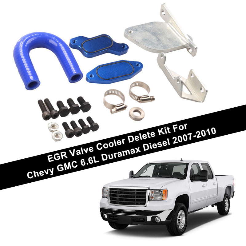 2007-2010 Chevy GMC 6.6L Duramax Diesel EGR Valve Cooler Delete Kit Genérico