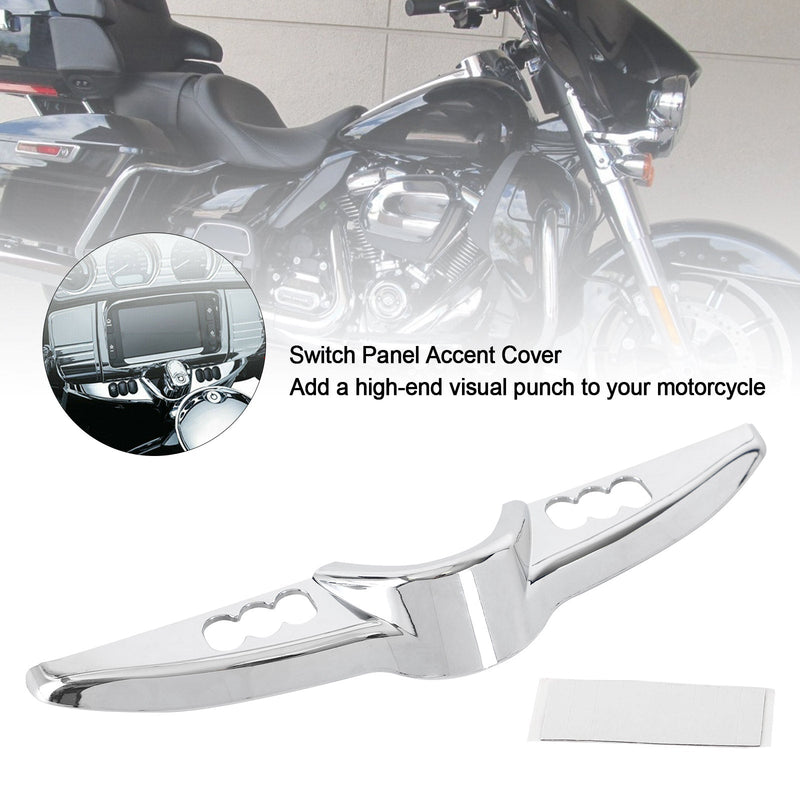 Embellecedor de cubierta decorativa para panel de interruptores para Touring Electra Glides Tri Glide 2014-2020 genérico