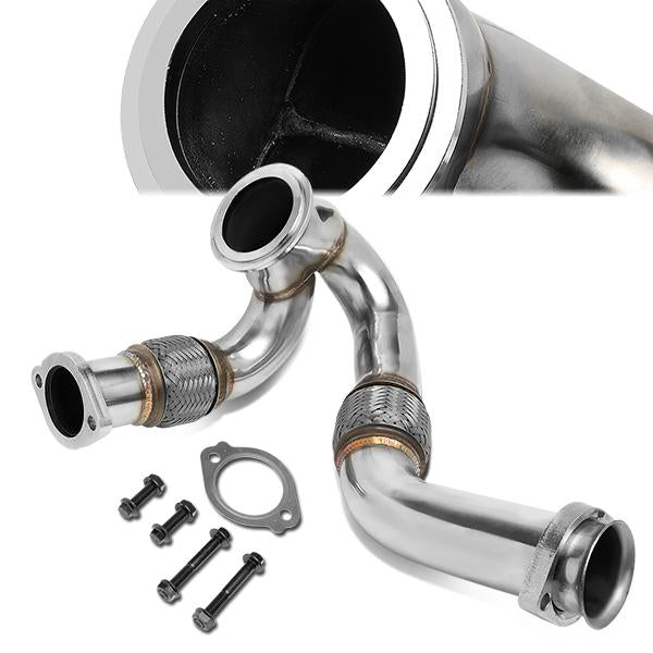 شاحن توربيني Y-Pipe Up-Pipe لسيارة Ford F250-F550 Super Duty 6.0L عام 2003-2007