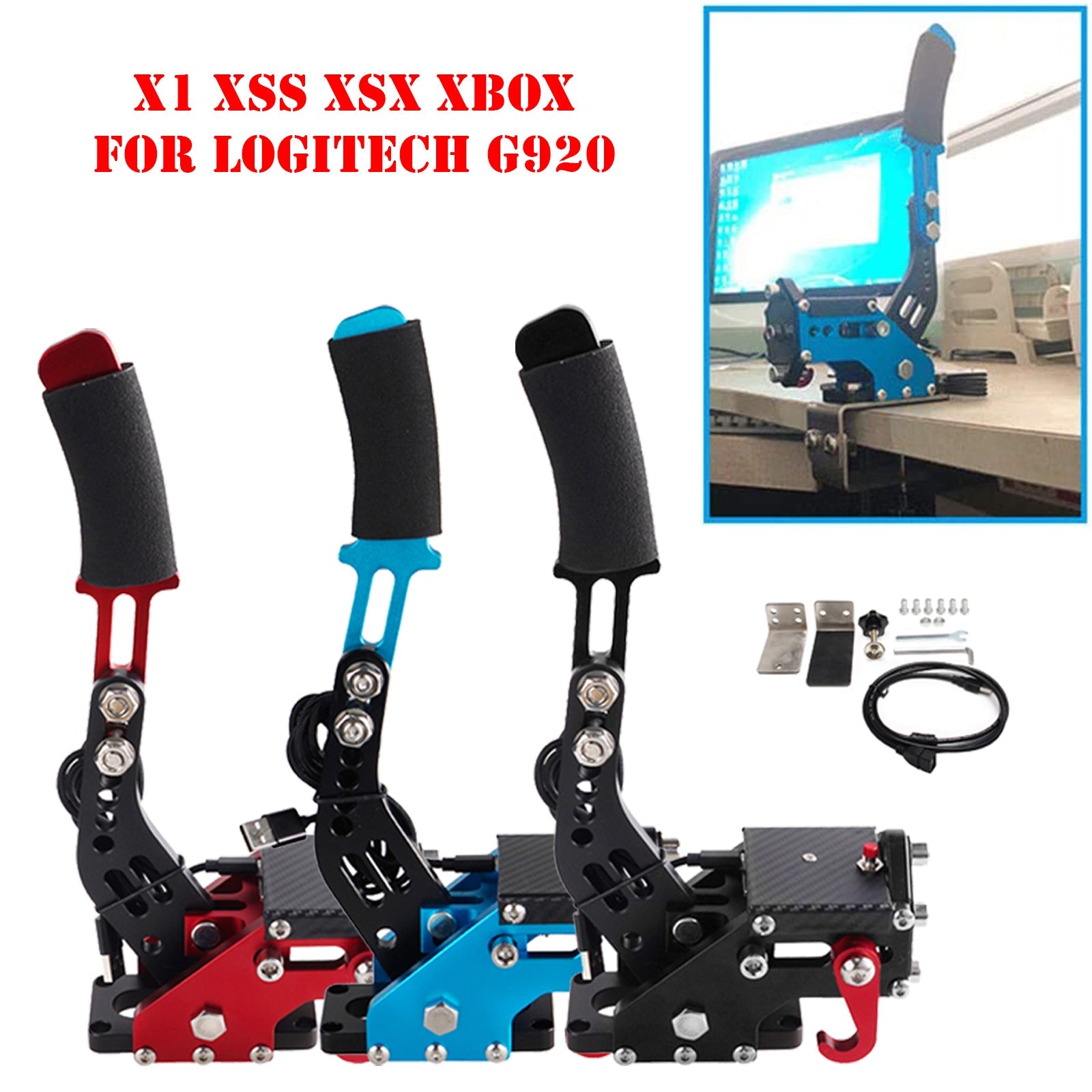 14Bit X1 XBOX USB SIM Handbrake Kits for Racing Games Steering Wheel Stand G920