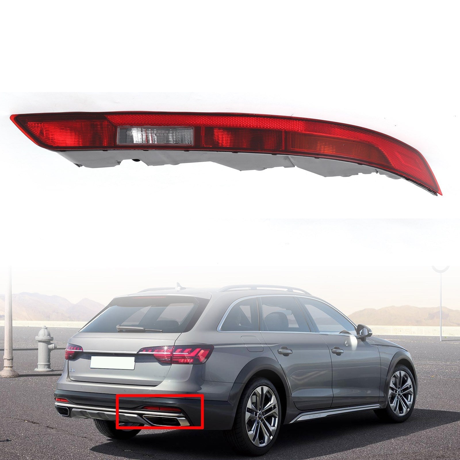 Bumper Lower Tail Light Brake Stop Lamp For Audi Q5 2018-2021 EU Version Generic