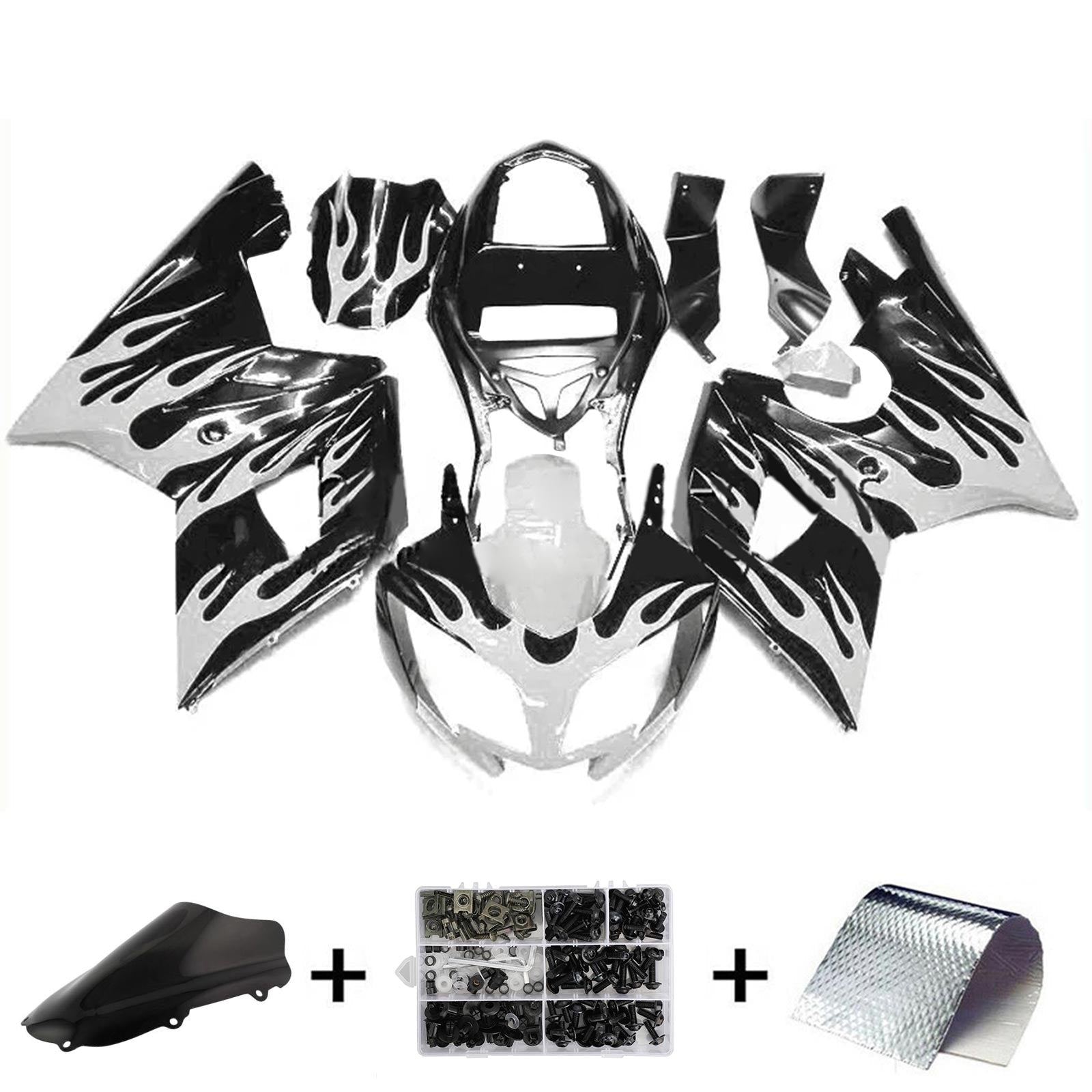 Amotopart Triumph Daytona 600 650 2002-2005 Fairing Kit Bodywork Plastic ABS