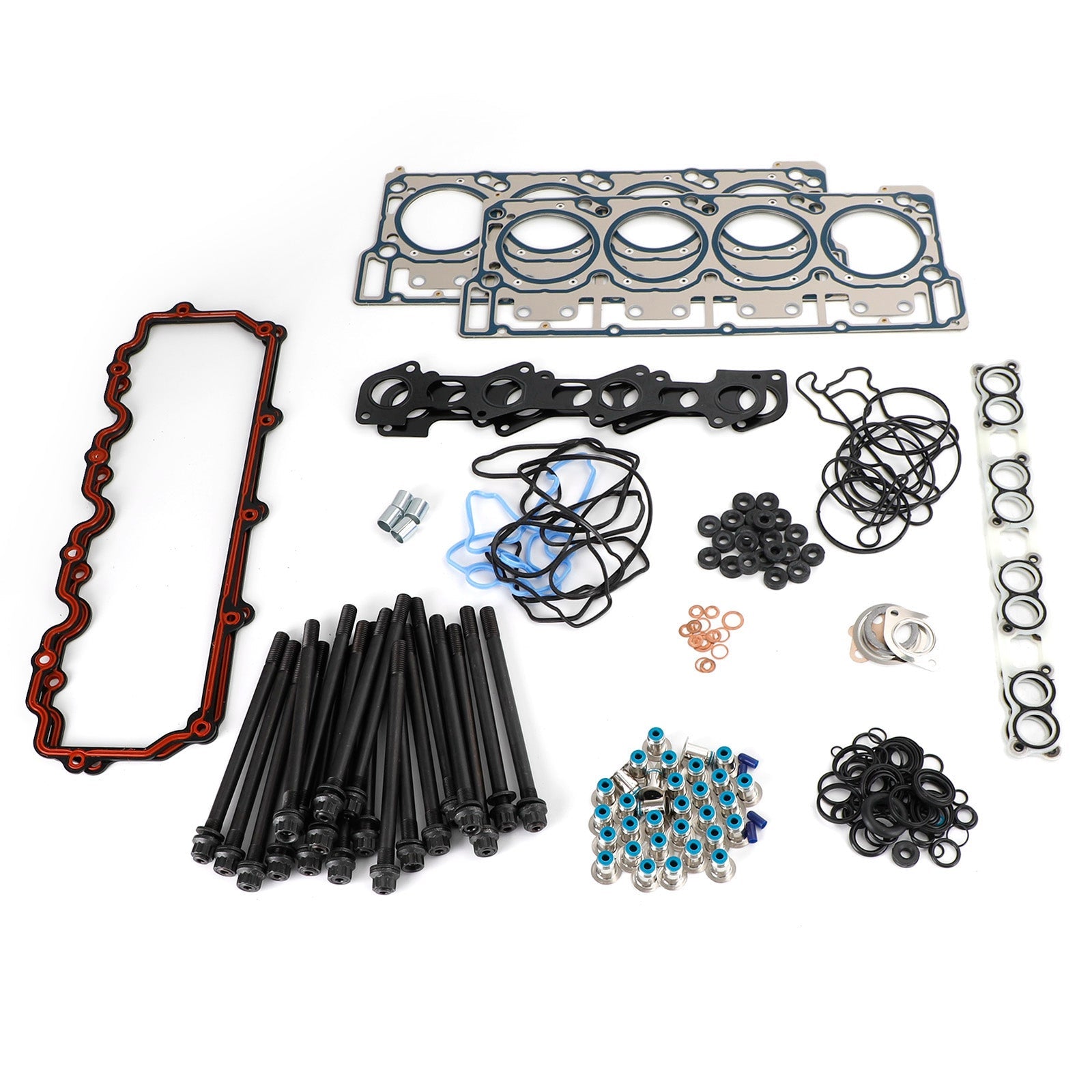 2004-2005 Ford E-350 Club Wagon 6.0L V8 Diesel  18mm Cylinder Head Stud Kit&Head Gasket 2504202