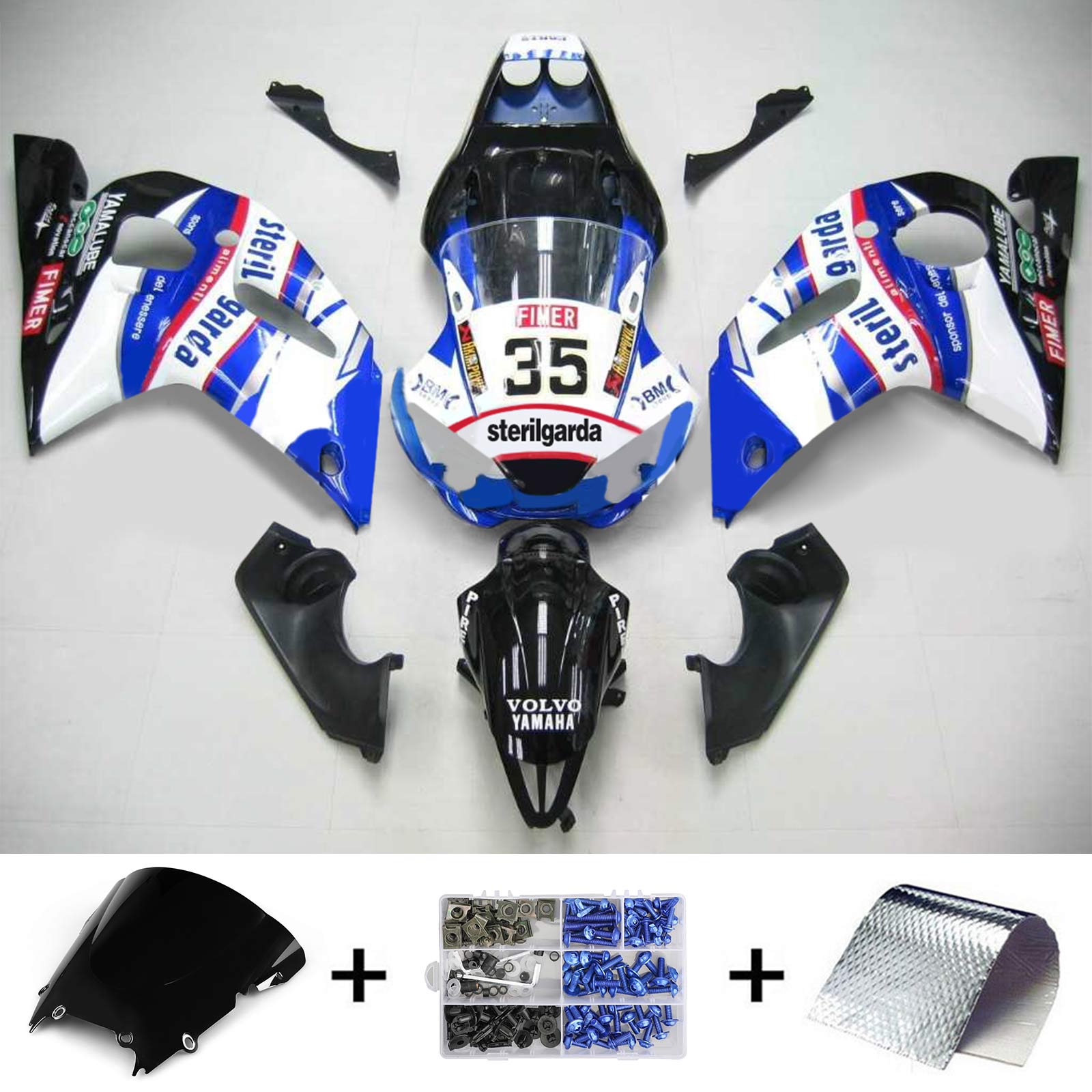 Kit Carenado Para Yamaha YZF 600 R6 1998-2002 Generico