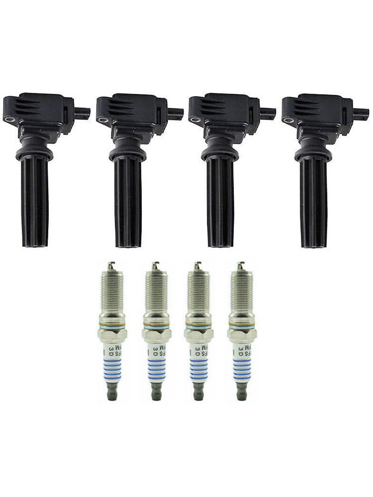 2014-2017 Ford Fusion Energi SE Luxury S Hybrid Sedan Special Service Police 4X Ignition Coils+Spark Plugs UF670