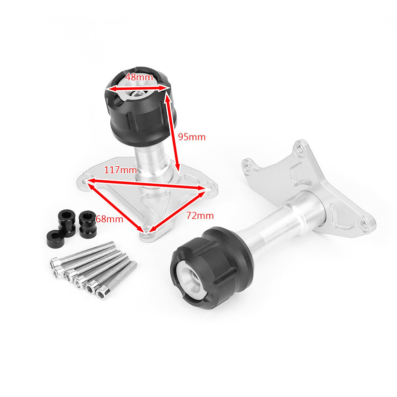 Billet ALU Anti Crash Frame Protector para Honda MSX125 SF Grom 125 2013-2019 Genérico