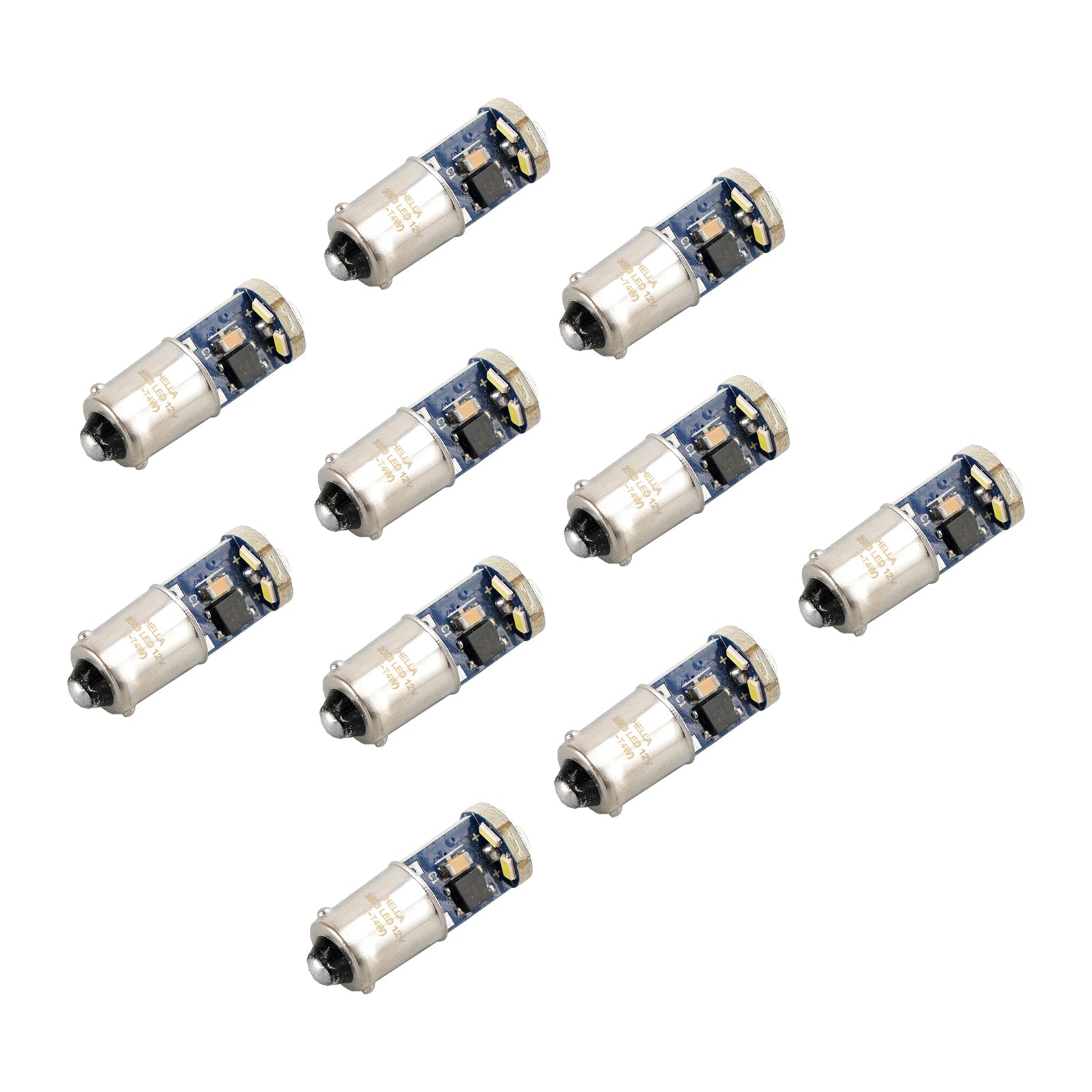 10X For HELLA LED Retrofit 3893W T4W 12V 1.5W BA9S 6000K