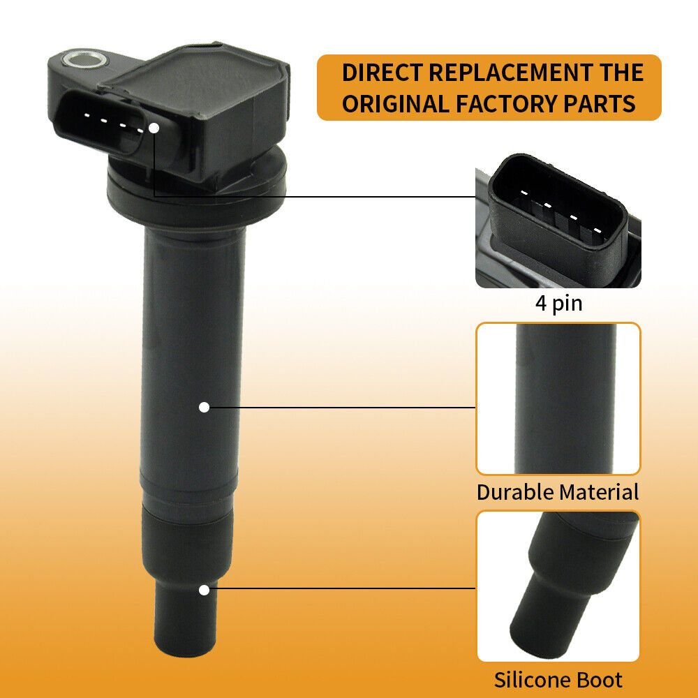 2003-2009 Toyota 4Runner Lexus GX470 4.7L 8PCS Ignition Coil+Spark Plug UF230 90080-91180 90919-02249