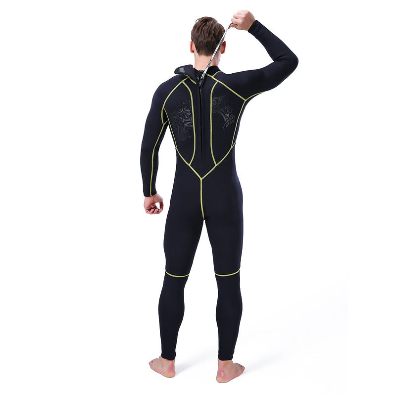 Traje de neopreno de 3MM para hombre, traje de buceo para surf, triatlón de cuerpo completo para esnórquel