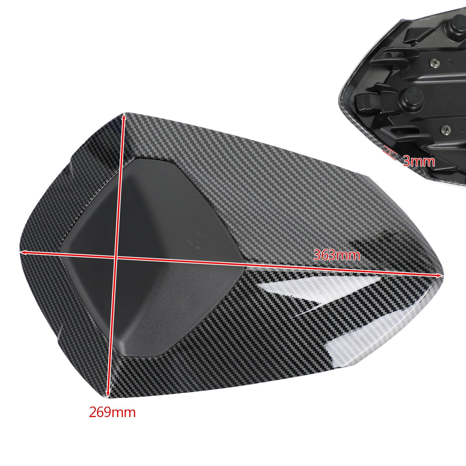 Rear Tail Seat Fairing Cowl Cover For Speed Triple RS 1050 2018-2022 Generic