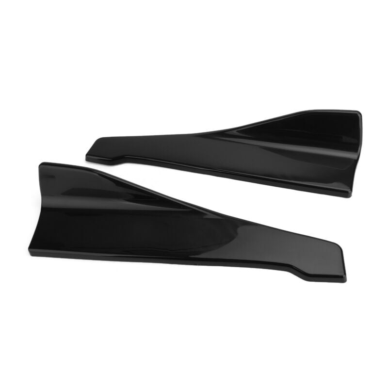 48cm Skirt Spoiler Rear Lip /Side Extension Rocker Splitters Winglet Wings Black Generic