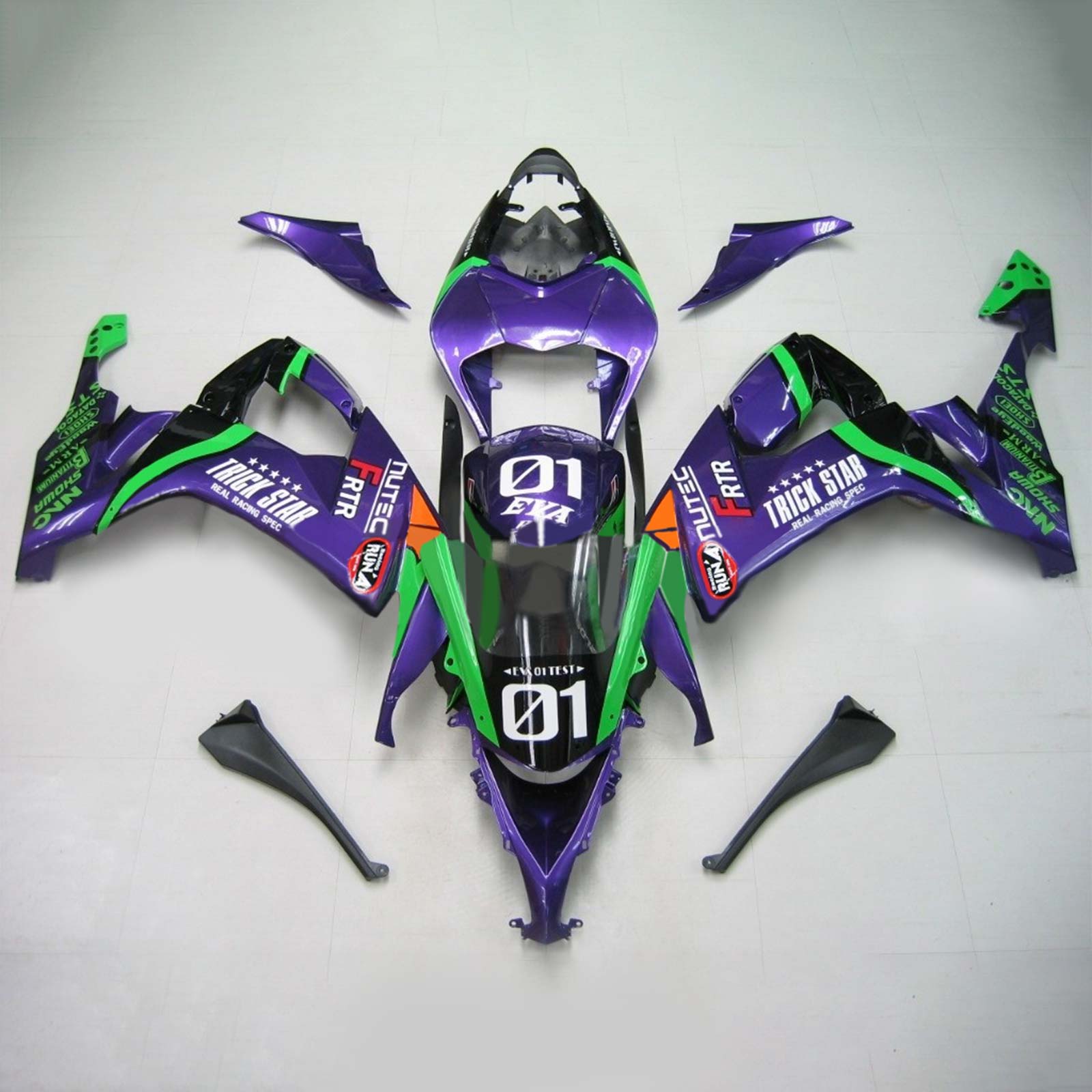 Kit Carenado Para Kawasaki ZX10R 2008-2010 Genérico