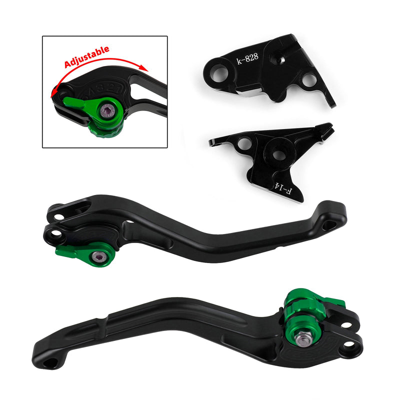 Palanca de freno de embrague corto para Kawasaki ZZR600 ZX6R ZX9R ZX10R Z1000