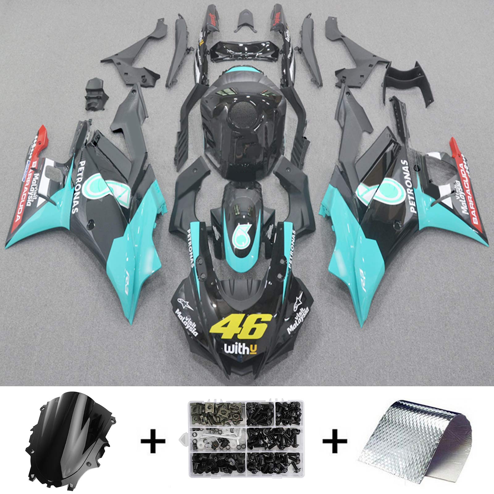 Yamaha YZF-R3 R25 2022-2023 Fairing Kit هيكل السيارة بلاستيك ABS