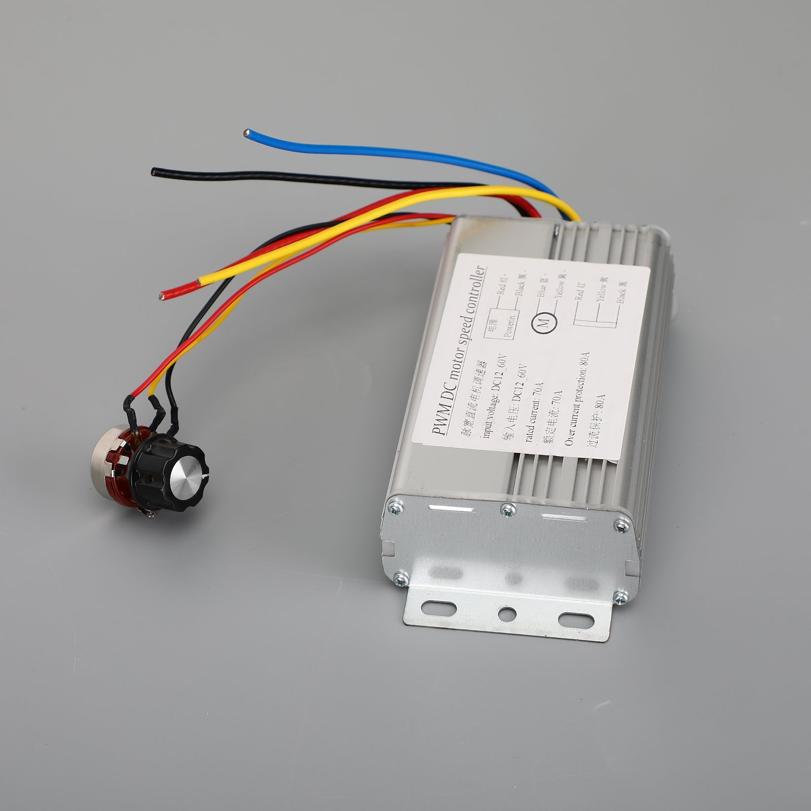 DC 12V 24V 36V 48V 70A 4000W DC Motor PWM Speed Control Brush Motor Controller