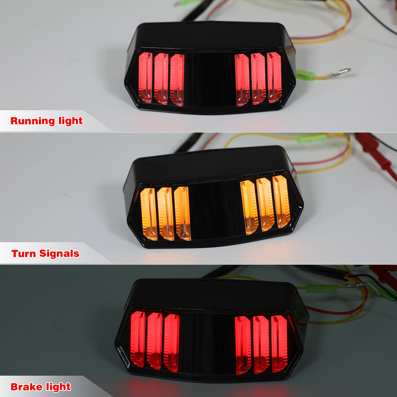 ABS Motorcycle Brake Tail Light Integrated Turn Signal For Honda CBR650F Grom125 Generic