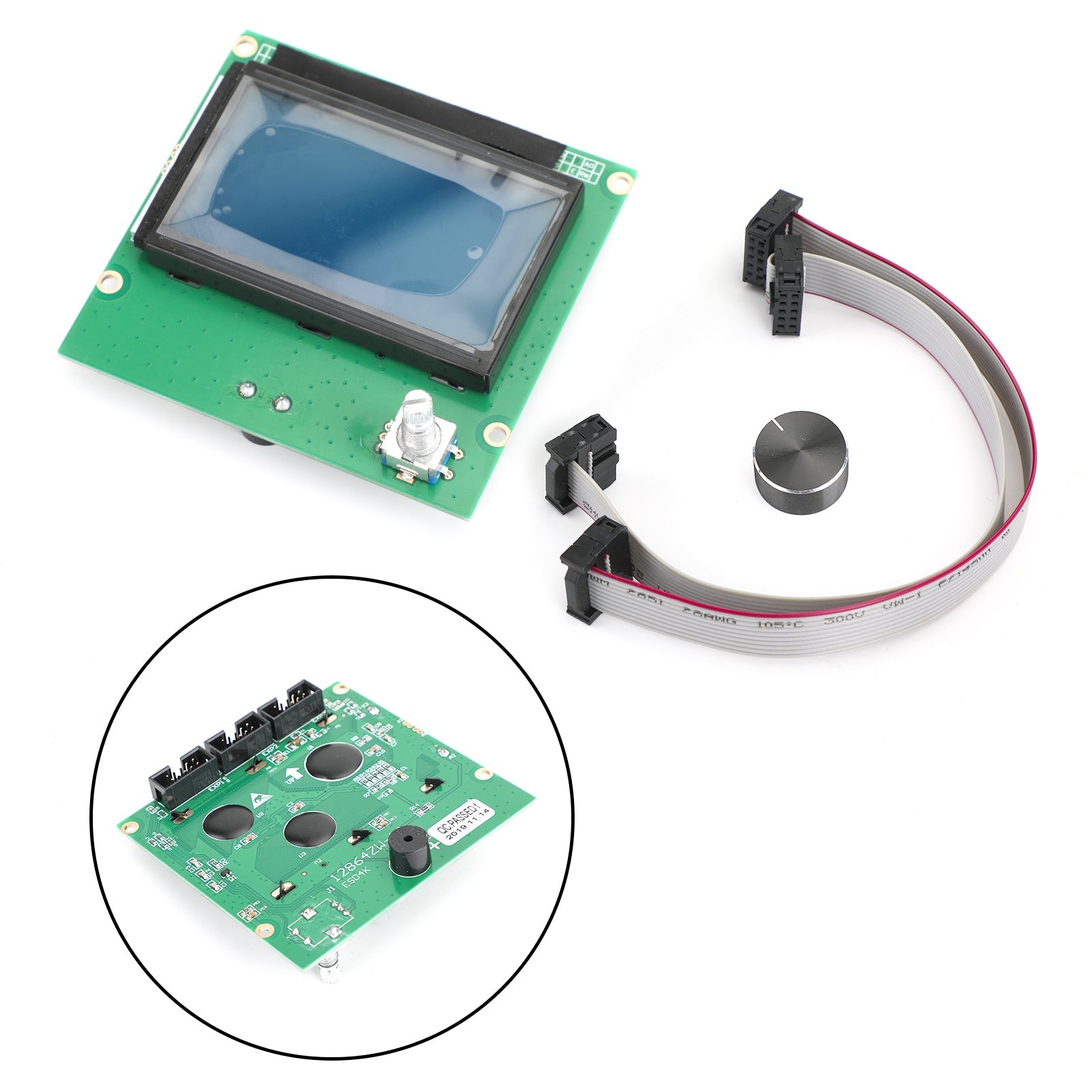 2 Wires 3D Printer LCD Screen Display Kit Replacement For Creality 3D CR-10 S