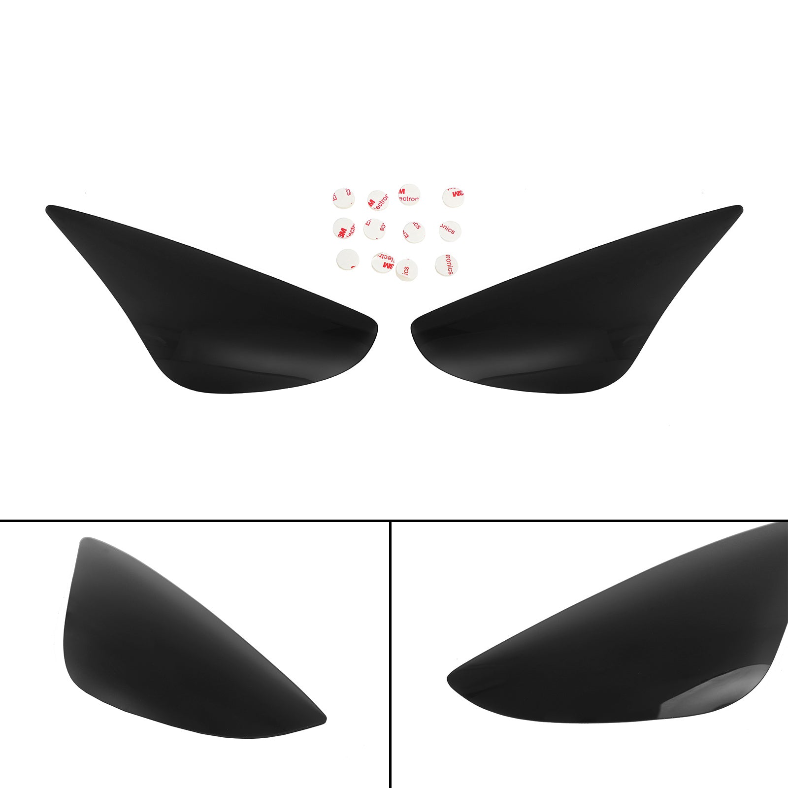 Front Headlight Lens Protection Cover Fits For Kawasaki Zx-6R Zx 6R 636 Black Generic