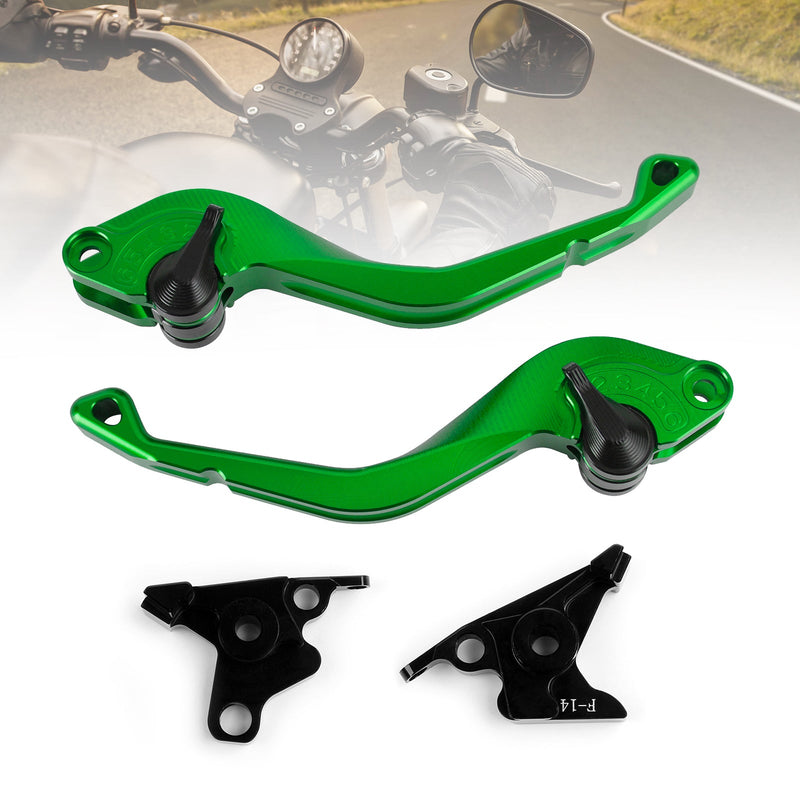 Palanca de freno de embrague corto CNC Kawasaki ZRX1100 ZZR1200 ZX7R ZG1000