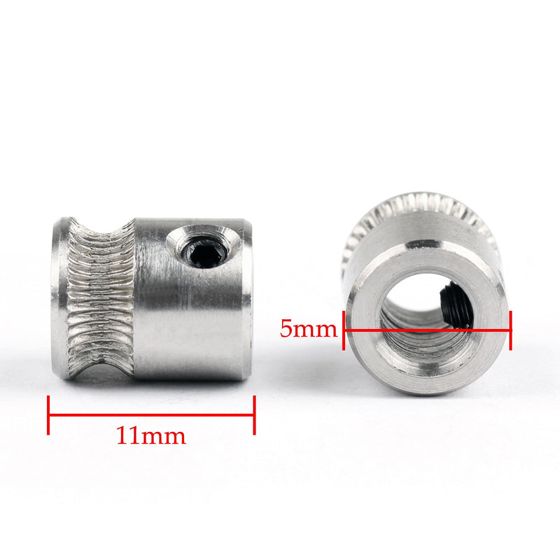 Polea de filamento de engranaje impulsor de acero 12x MK8 para impresora 3D extrusora de 1,75/3,0mm