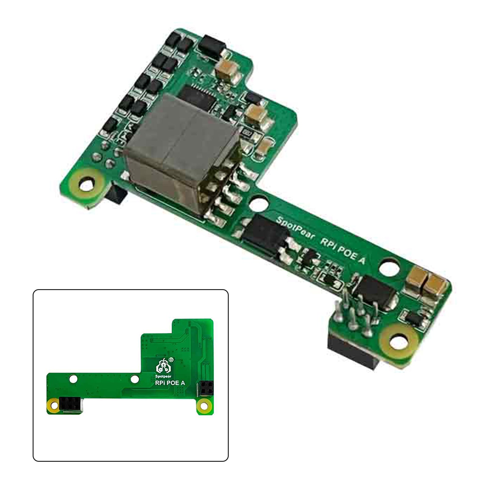 Módulo de expansión de fuente de alimentación Ethernet Raspberry Pi Poe compatible con 3B+/4B con ventilador