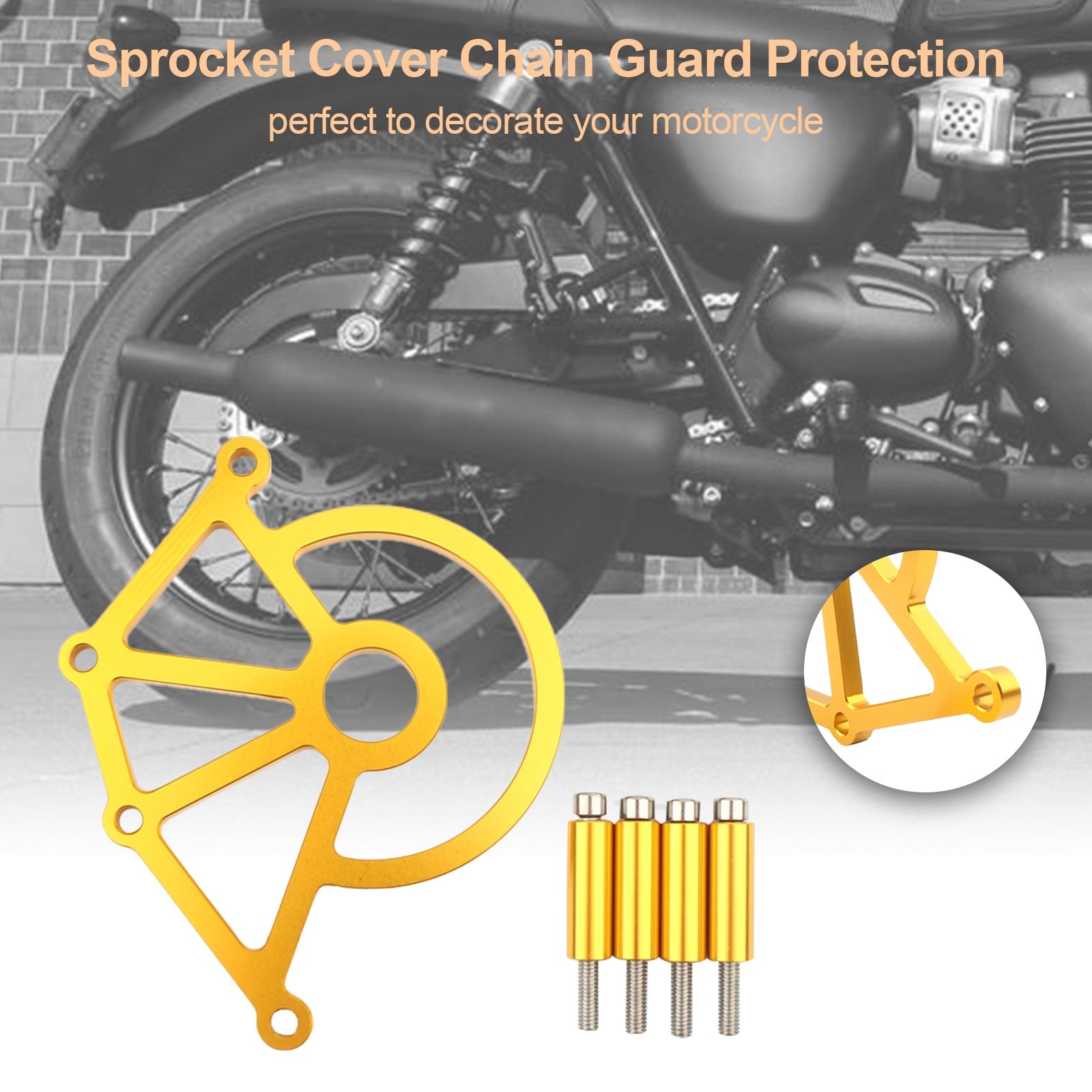 Sprocket Cover Chain Guard Protection For Hinkley Bonneville Thruxton Generic