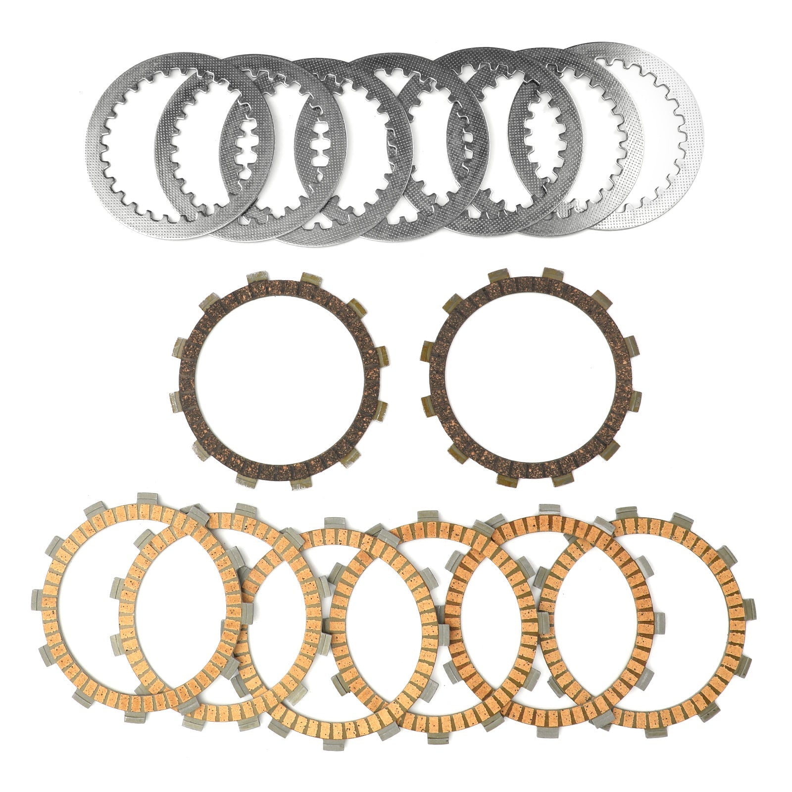 Clutch Kit Steel & Friction Plates fit for Yamaha FZ6 FZ6-N FZ6-NA FZ6-S FZ6-SS Generic